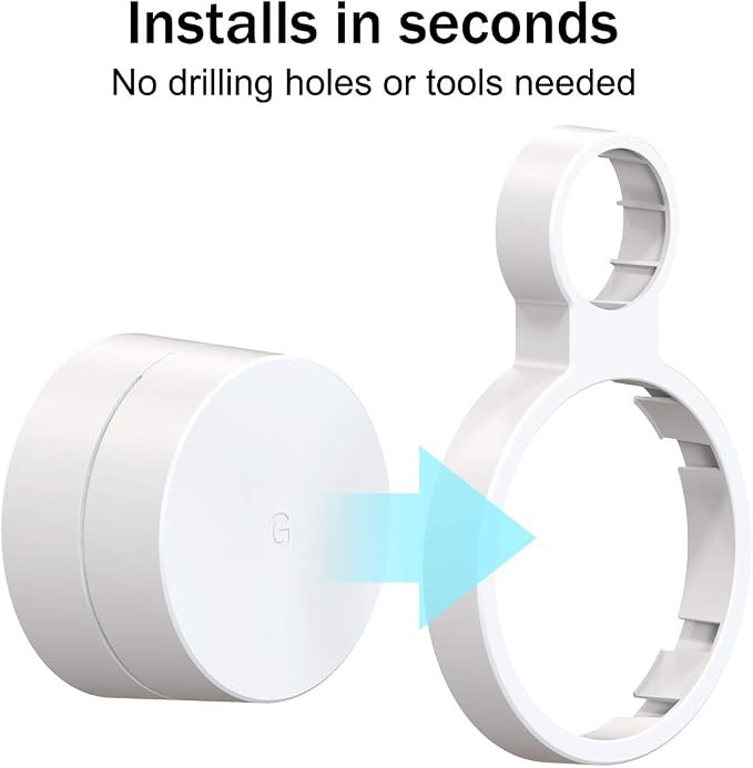 Outlet Wall Mount for Google WiFi AC1200, Cable Management & Space Saving - Image 5