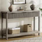 Lulive Fluted Console Table, 51 Inch Entryway Table by Lulive