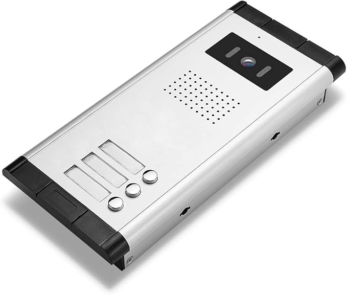 3 Units Apartment Video Intercom System, 7 Inch Monitor Wired Video Doorbell - Image 4