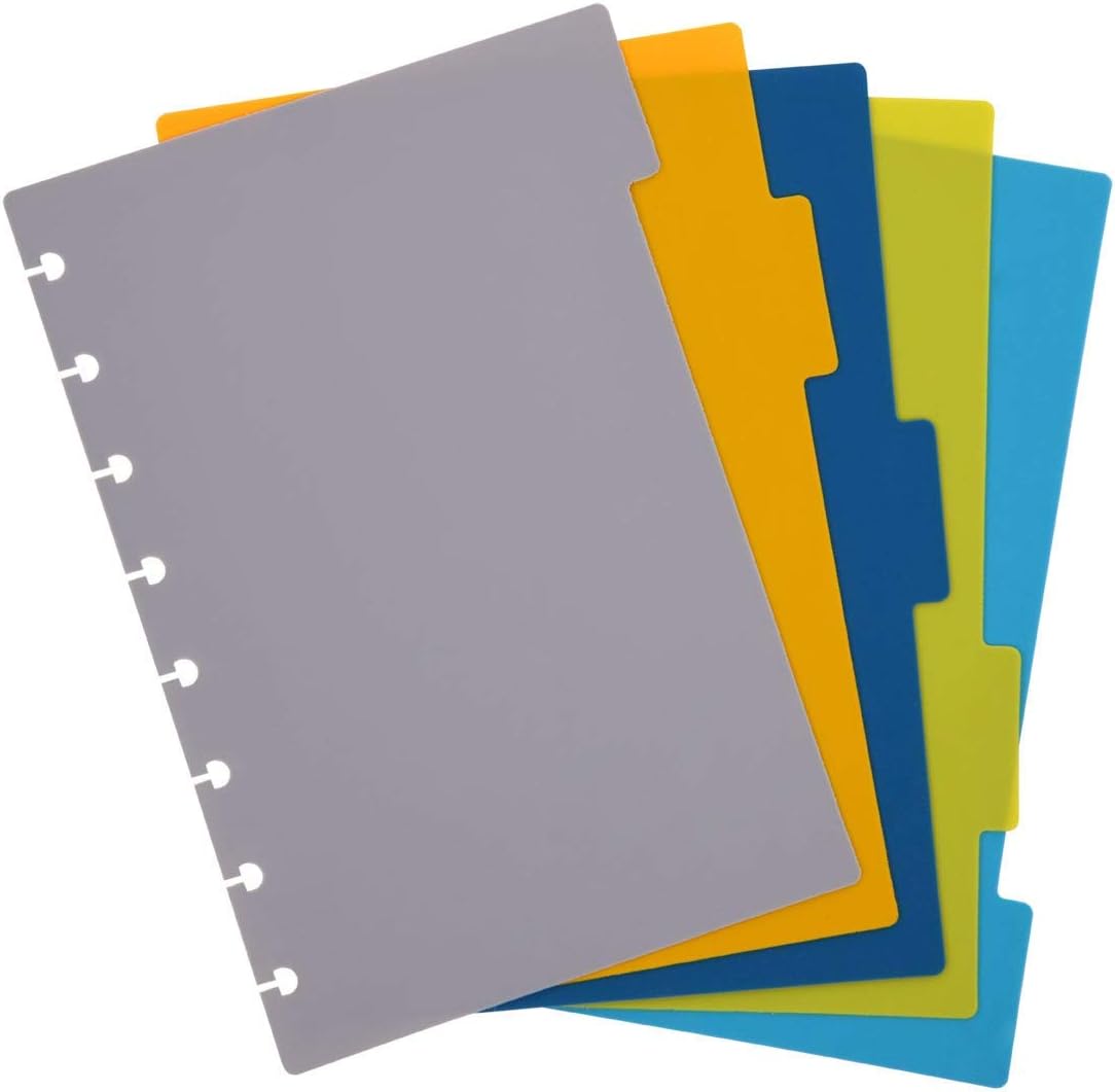 Talia Discbound Notebooks, Planner, Customizable, (BBQ Mustard, Junior (5.5in x 8.5in))