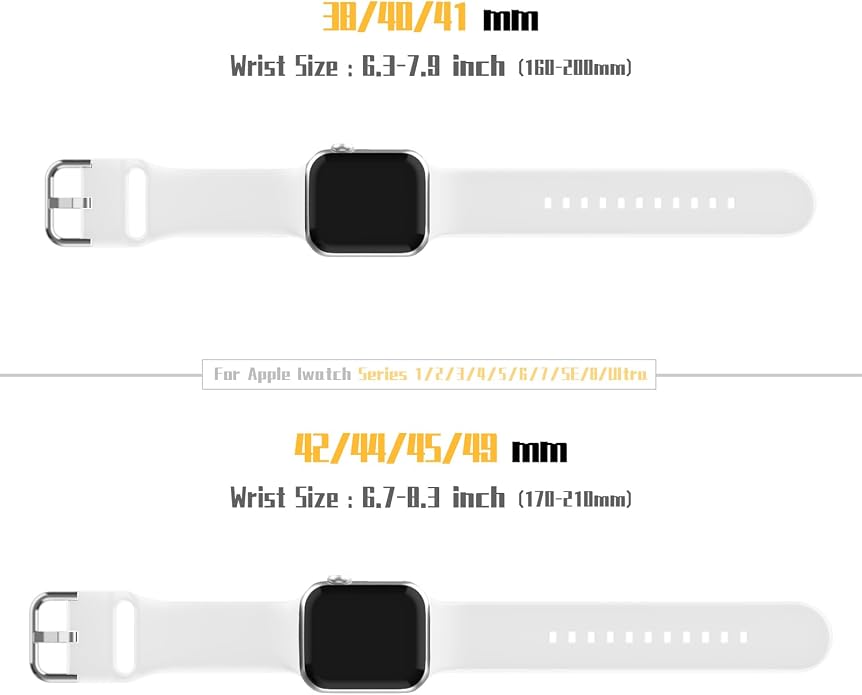 Sport Band Compatible with Apple Watch Bands 49mm 46mm 45mm 44mm 42mm 41mm 40mm - Image 7