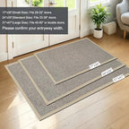 Braided Doormat Brown 17"x30", Non Slip, Back Door - Image 2