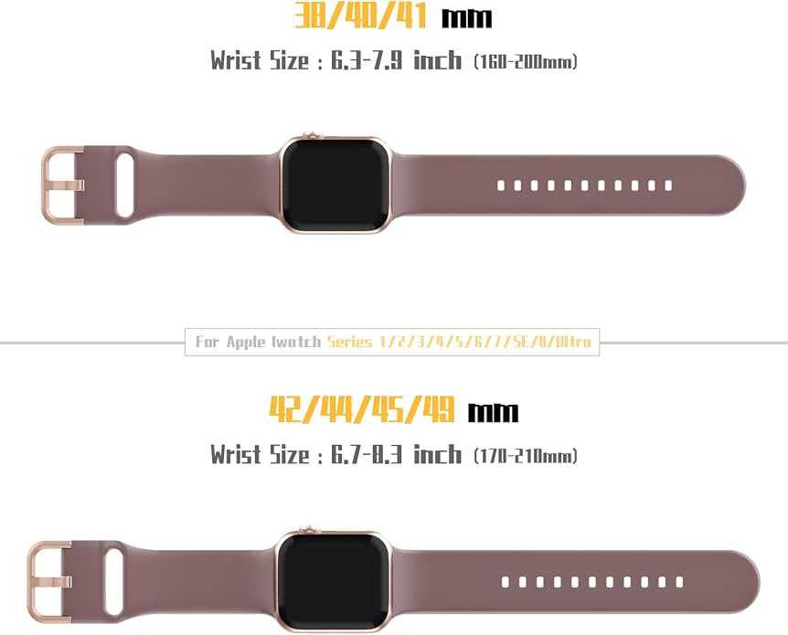 Sport Band Compatible with Apple Watch Bands 49mm 46mm 45mm 44mm 42mm 41mm 40mm - Image 7