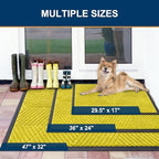 Smiry Front Door Mat Outside Entrance, Low Profile Rubber Doormat - Image 2