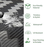 GENIMO Outdoor Rug, Waterproof Plastic Rugs - Image 5