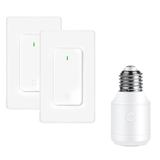 Remote Control E26 E27 Light Bulb Socket Adapter, Max 500W, No Wiring Needed by greencycle