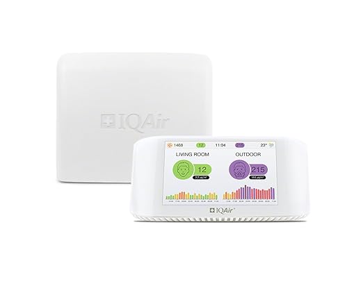 IQAir AirVisual Air Quality Monitor Bundle, Swiss-Designed Indoor & Outdoor by IQAir