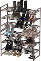 Simple Houseware 3-Tier Stackable Metal Panel Shoe Rack - Image 5