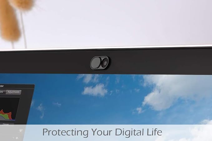CloudValley Camera Cover Slide, 0.023Inch Ultra-Thin Black&White, Web Webcam - Image 4