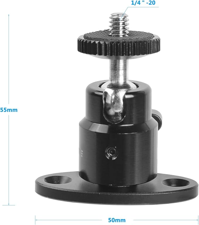 CAMVATE 1/4"-20 Mini Ball Head - Image 2