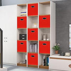 Black Foldable Storage Cubes Bins, Fabric Storage Box Cubes Organizer Baskets - Image 5