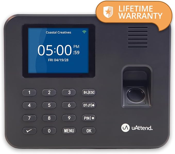 uAttend RE2000 Biometric Time Clock by uAttend