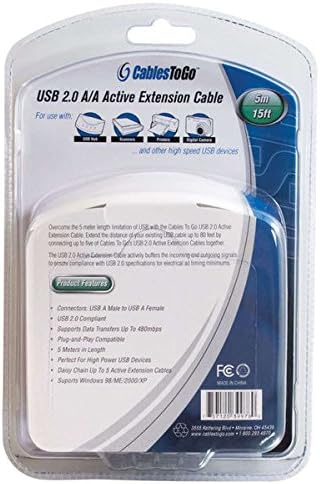 16.4ft USB 2.0 A Male to A Female Active Extension Cable - Image 5