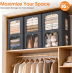 6 Pack Clothes Storage Bins - Image 2
