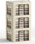 3 Openings Large Clothes Storage Bins by Furnhome