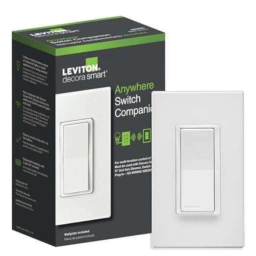 Leviton Decora Smart Switch Anywhere Companion, Add Wire-Free 3-Way/4-Way/5-Way by Leviton