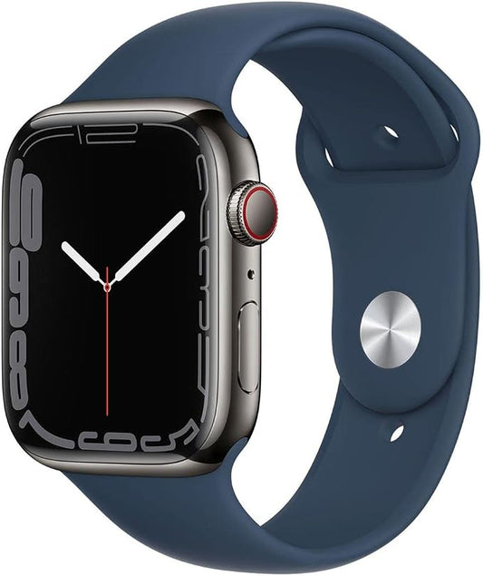 Apple Watch Series 7 Graphite Stainless Steel Case by Amazon+Renewed