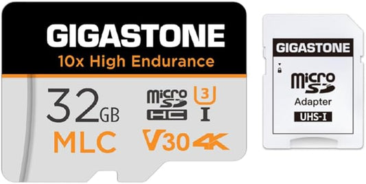 GIGASTONE Industrial 32GB MLC Micro SD Card, 4K Video Recording, Security Cam by Gigastone