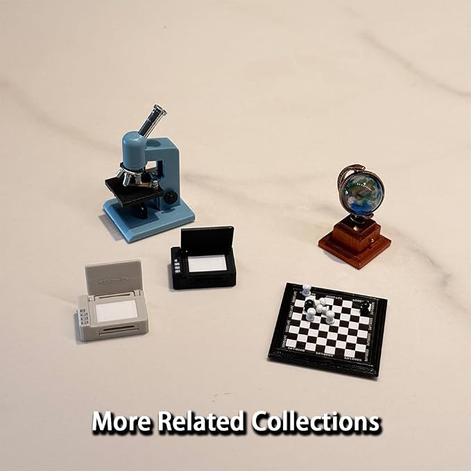 1:12 Mini Dollhouse Accessories Office Supplies Set, Including 2 Print Models - Image 7