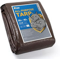 GUARD SHIELD Tarps Heavy Duty Waterproof 30x40 Feet Brown/Silver Poly Tarp by GUARDSHIELD