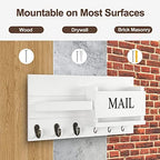 Lwenki Mail Organizer for Wall Mount – Key Holder - Image 7