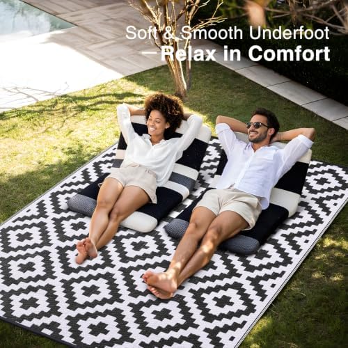 OLANLY Outdoor Rug 9x18 ft Waterproof Reversible Mat - Image 5