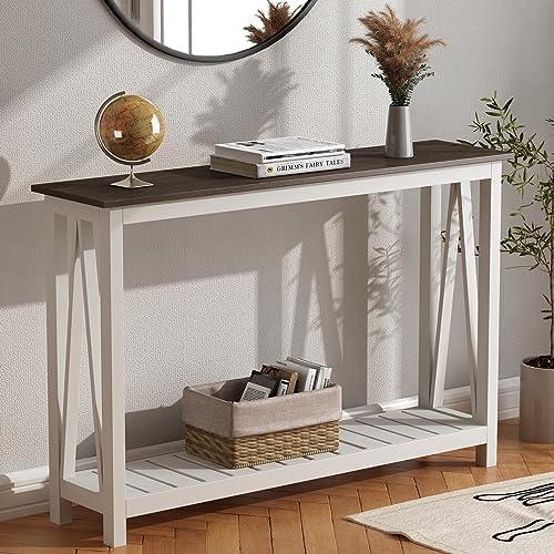 ChooChoo Farmhouse Console Table, Narrow Sofa Table - Image 3