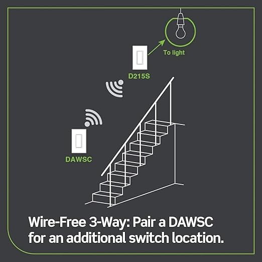 Leviton Decora Smart Switch Anywhere Companion, Add Wire-Free 3-Way/4-Way/5-Way - Image 3