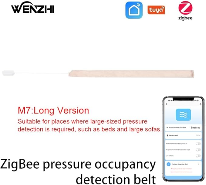 Zigbee Pressure Senor Occupancy/Presence Detector Stress Belt Hidden in - Image 2