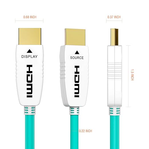 RUIPRO 8K Fiber Optic HDMI Cable 25 Feet 48Gbps 8K60Hz 4K120Hz Dynamic HDR eARC - Image 7