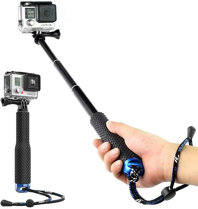 Selfie Stick Extendable Hand Grip Handheld Monopod Aluminum Telescopic Pole by Alsukeay