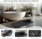 BSICPRO Large Bathroom Rugs, 24X36 Scalloped Bath Mats - Image 5