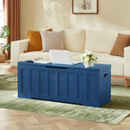 VANKILEY 47.2" Storage Chest Extra Large, Wooden Storage Bench - Image 2