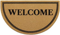 OLANLY Half Circle Door Mat 30x17, Low Profile Doormat by OLANLY