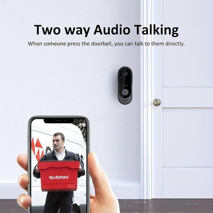 ZIG1 Doorbell Camera Wireless No Subscription, 1080p Video Doorbell - Image 5
