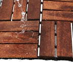 Acacia Wood Interlocking Deck Tiles - Image 5