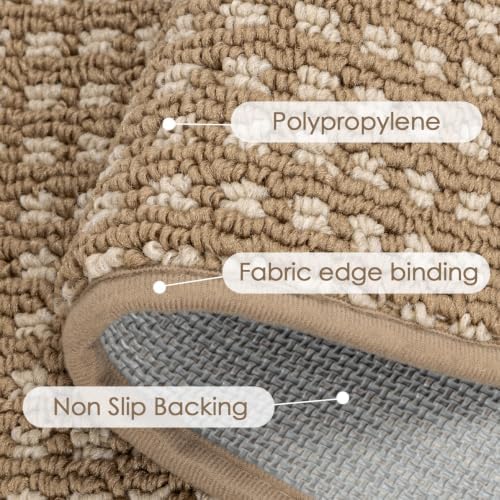 hicorfe Waffle Kitchen Runner Rugs Set of 3, Non Slip Kitchen Mats - Image 3