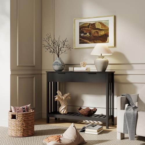 TaoHFE Black Narrow Console Table - Image 5