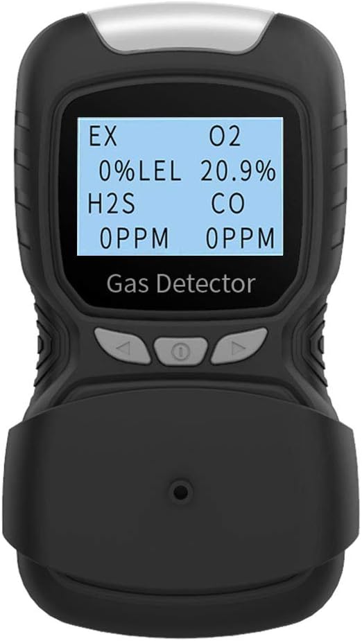 Portable Gas Detector, Gas Clip 4 Gas Monitor Meter Tester Analyzer, - Image 8