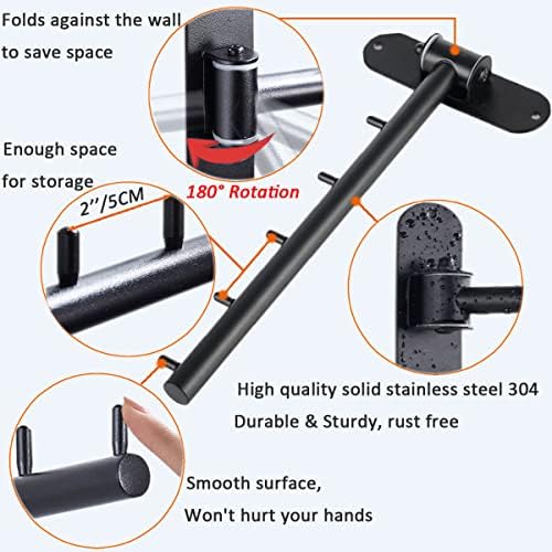 Folding Wall Mounted Clothes Hanger Rack - Image 3