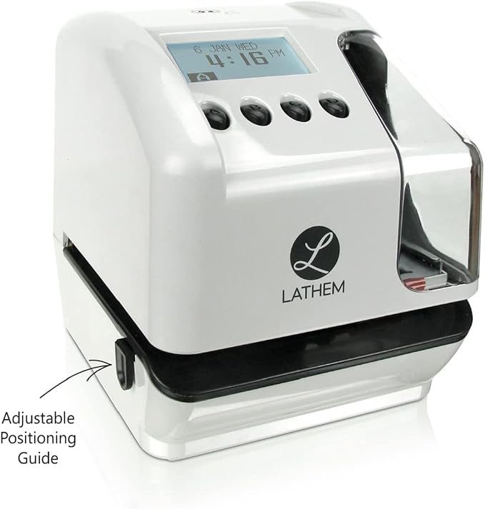 Lathem LT5000 Electronic Multi-Line Date and Numbering Document Stamp Time Clock - Image 3