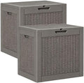 Outdoor Storage Box, Resin Deck Boxes Indoor and outdoor, Waterproof Storage by NBYSGO