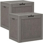 Outdoor Storage Box, Resin Deck Boxes Indoor and outdoor, Waterproof Storage by NBYSGO