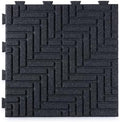Playsafer Herringbone Rubber Interlocking Tiles | 16 X 16 | Easy Install by Playsafer