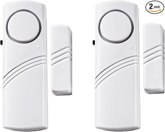 2 Pack Door Window Alarm, Home Magnetic Sensor Alarm, Home Security System Alert by Anglepingping