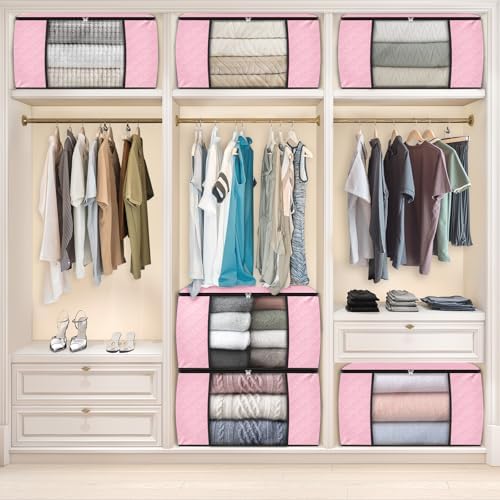 Fab totes 8 Pack Storage Bags for Clothes Blanket Storage Bins - Image 6