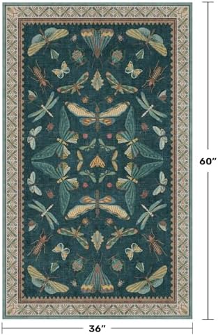 Teal 3x5 Entryway Rug - Image 2