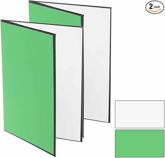 2Pcs 11"x8" Light Reflector 2 in 1 Photography Reflector Cardboards, Foldable & by Unknown