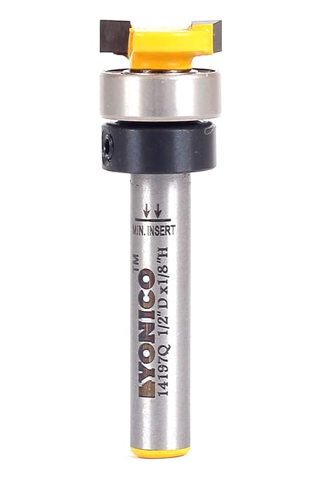YONICO Flush Trim Router Bit 1/2-Inch Diameter 1/4-Inch Shank 14197q - Image 3