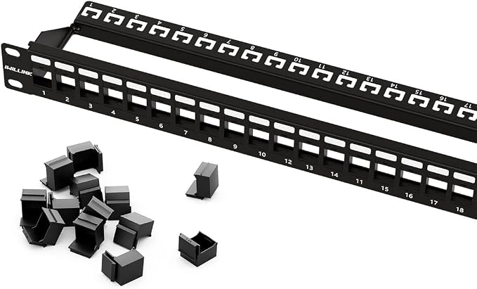 iwillink 24 Port Blank Keystone Patch Panel by IWILLINK